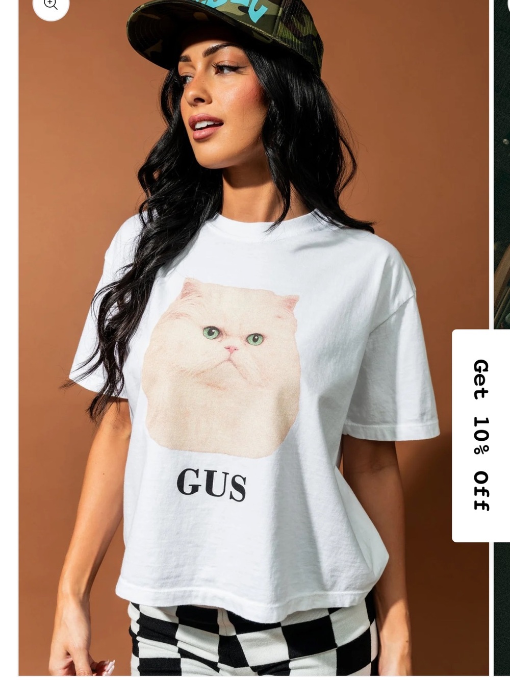 Dressed in LALA GUS TEE 🤍😻